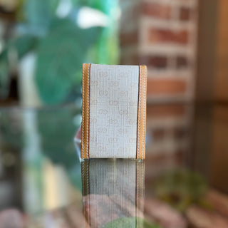 GUCCI Vintage White GG Logo Key Holder Pouch