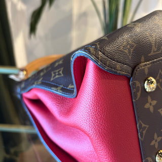 LOUIS VUITTON Gaia Cerise Monogram Canvas Hobo Bag