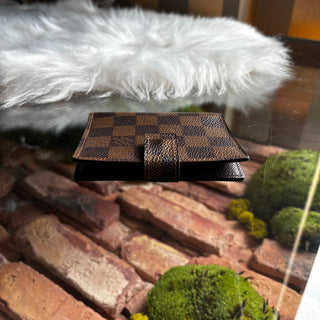 LOUIS VUITTON Vintage Damier Ebene French Bifold Wallet