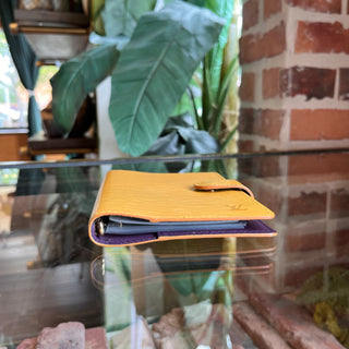 LOUIS VUITTON Yellow Epi Leather Agenda Cover