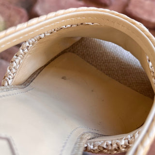 FENDI Woven Raffia Beige First Sandal Heels SZ 39 (US 9)