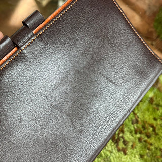 HERMES Continental Chocolate Swift Leather Wallet