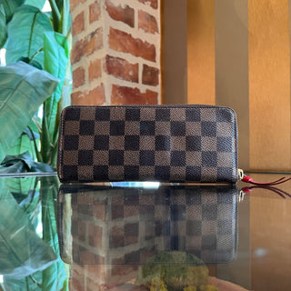 LOUIS VUITTON Clémence Coated Canvas Zippy Wallet