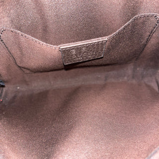 GUCCI Beige GG Monogram Canvas Belt Bag