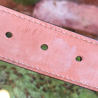 LOUIS VUITTON Utah Ecusson Dark Brown Leather Belt SZ 110/44