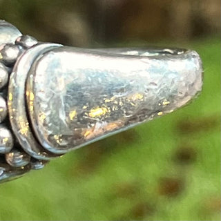 LAGOS Vintage Pink Quartz Sterling Silver Caviar Ring