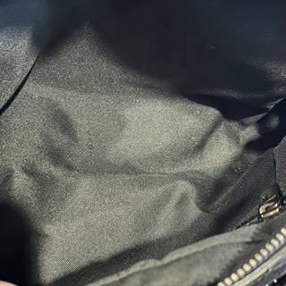 FENDI Bauletto Mini Black Suede Satchel Bag