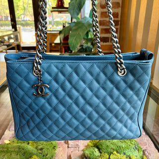 CHANEL Blue Caviar Rock In Rome Shopping Tote