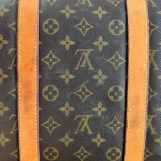 LOUIS VUITTON Keepall Bandouliere 55 Monogram Brown Canvas Duffel