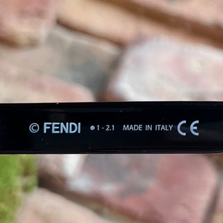 FENDI FE40001U 01A Black Acetate Square Sunglasses