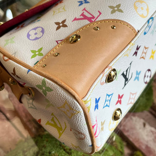 LOUIS VUITTON Beverly White Monogram Multicolor Canvas Shoulder Bag