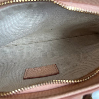 GUCCI Small Pink GG Emblem Shoulder Bag