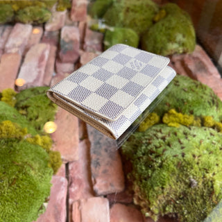 LOUIS VUITTON Damier Azur Canvas Card Holder Wallet DIA304