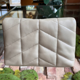 SAINT LAURENT LouLou Pouch Beige