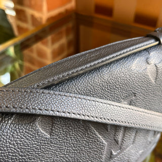 LOUIS VUITTON Metallic Pochette Metis Monogram Empreinte Embossed Leather Crossbody