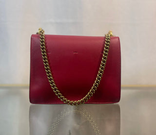 FENDI Grace Matte Kan U Red Shoulder Bag