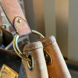 LOUIS VUITTON Galliera GM Brown Monogram Canvas Hobo Bag