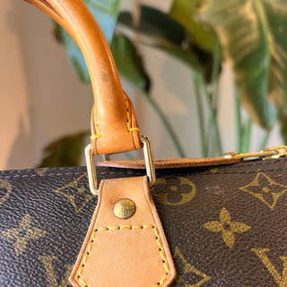 LOUIS VUITTON Speedy 30 Brown Monogram Canvas Satchel