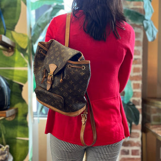LOUIS VUITTON Montsouris Monogram Canvas Vintage Backpack