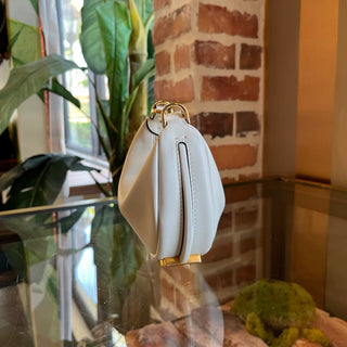 FENDI Mini Fendigraphy White Vitello Grace Leather Top Handle Bag