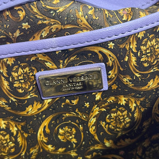 VERSACE Vanitas Medea Flap Purple Quilted Barocco Shoulder Bag