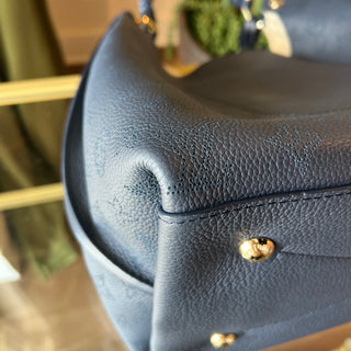 LOUIS VUITTON Blue Monogram Carmel Shoulder Bag