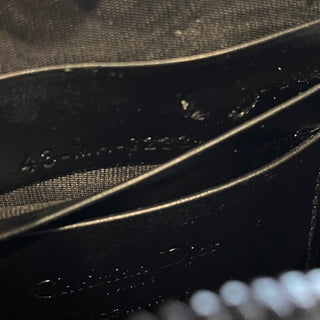 DIOR Lady Dior Call in Black Calfskin Cannage Diamond Phone Crossbody