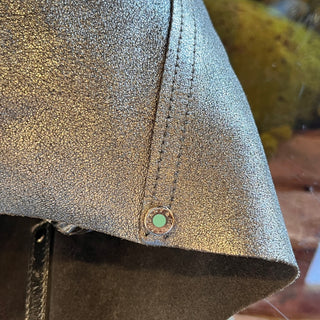 TIFFANY & CO Reversible Metallic Silver Suede Tote Bag