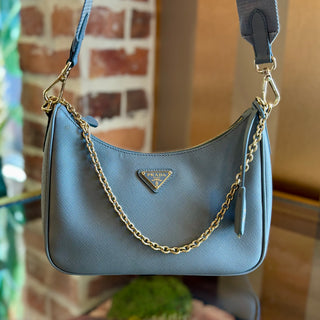 PRADA Gray Re-Edition 2005 Shoulder Bag