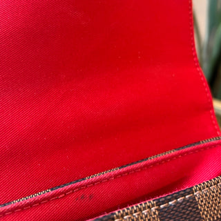 LOUIS VUITTON Croisette Damier Ebene Canvas Top Handle Bag