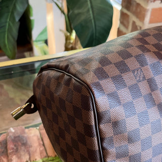 LOUIS VUITTON Speedy 30 Damier Ebene Canvas Satchel