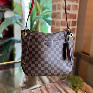 LOUIS VUITTON South Bank Damier Ebene Canvas Crossbody