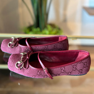 GUCCI Horsebit Ballet Flats SZ 37 1/2