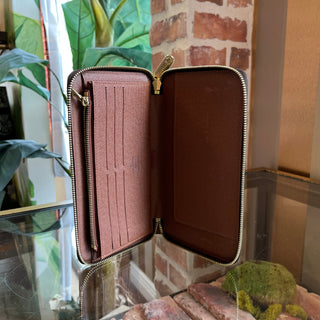 LOUIS VUITTON Zippy Organizer Brown Monogram Canvas Wallet