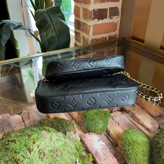 LOUIS VUITTON Multi Pochette Accessoires Black Empriente Monogram Crossbody