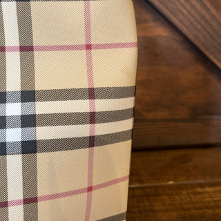 BURBERRY Nova Check Coated Canvas Small Tote