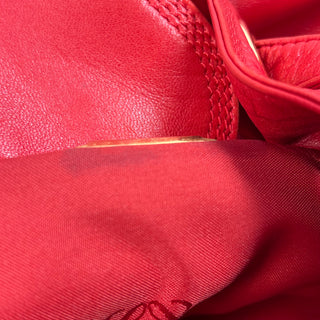 LOEWE Red Balloon Leather Bucket Bag