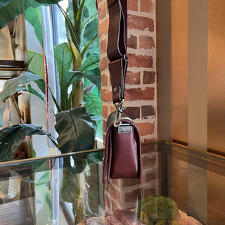 CHANEL Boy Burgundy Patent Leather Bag