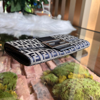 FENDI FF Zucca Canvas Wallet