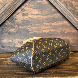 LOUIS VUITTON Ellipse MM Brown Monogram Canvas Top Handle Bag