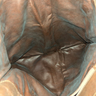 BOTTEGA VENETA Vintage Brown Leather Square Tote