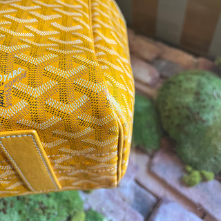 GOYARD Mustard Goyardine Coated Canvas and Leather Rouette PM Shoulder Bag