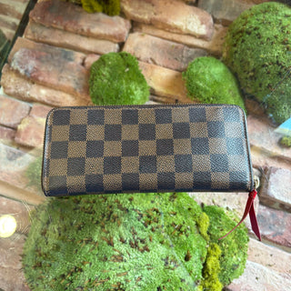 LOUIS VUITTON Damier Ebene Clemence Wallet