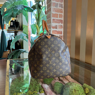 LOUIS VUITTON Keepall 55 Brown Monogram Canvas Vintage Duffel