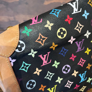 LOUIS VUITTON Ursula Black Monogram Multicolore Canvas Bag