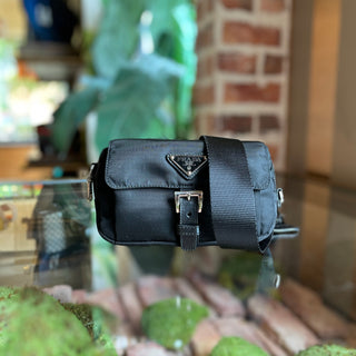 PRADA Black Nylon Belt Bag