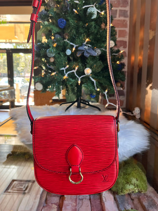 LOUIS VUITTON Red Epi St. Cloud PM VI0971
