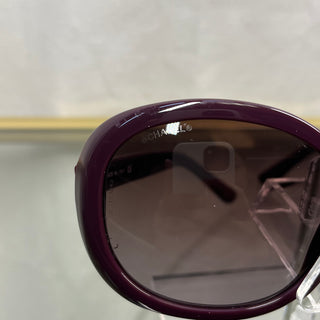 CHANEL 5138 c.1068/3L Purple Acetate Multicolor Logo Sunglasses