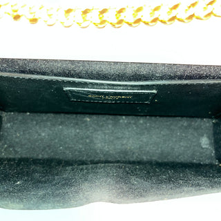 SAINT LAURENT Kate Small Chain Blanc Vintage Grain De Poudre Embossed Crossbody