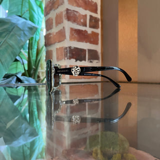 BVLAGRI 8146-B 5325/11 Black Acetate Square Sunglasses